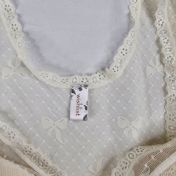 Wishlist Sheer Lace Bow Bralette size M - Picture 5 of 8